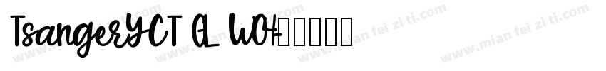 TsangerYCT GL W04字体转换